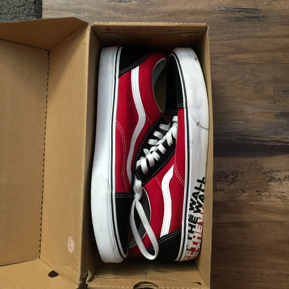 Red and Black Vans